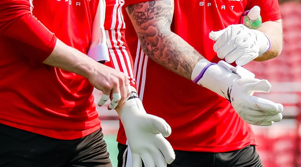 Swindon town keeper gloves
