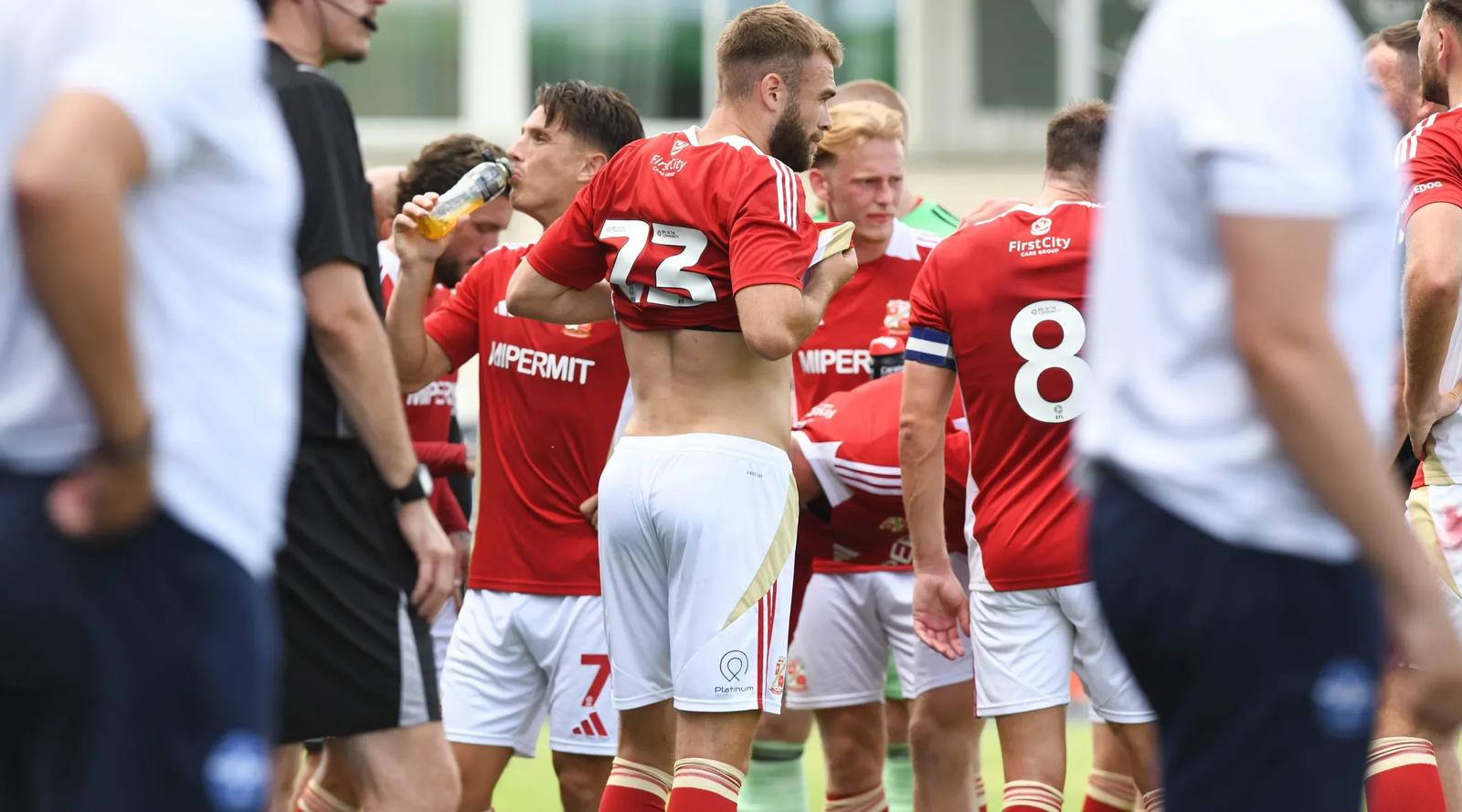 Swindon town players pre season group